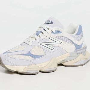 New Balance Women's White & Light Blue 9060 Retro Runner